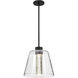 Aura LED 12 inch Matte Black Pendant Ceiling Light