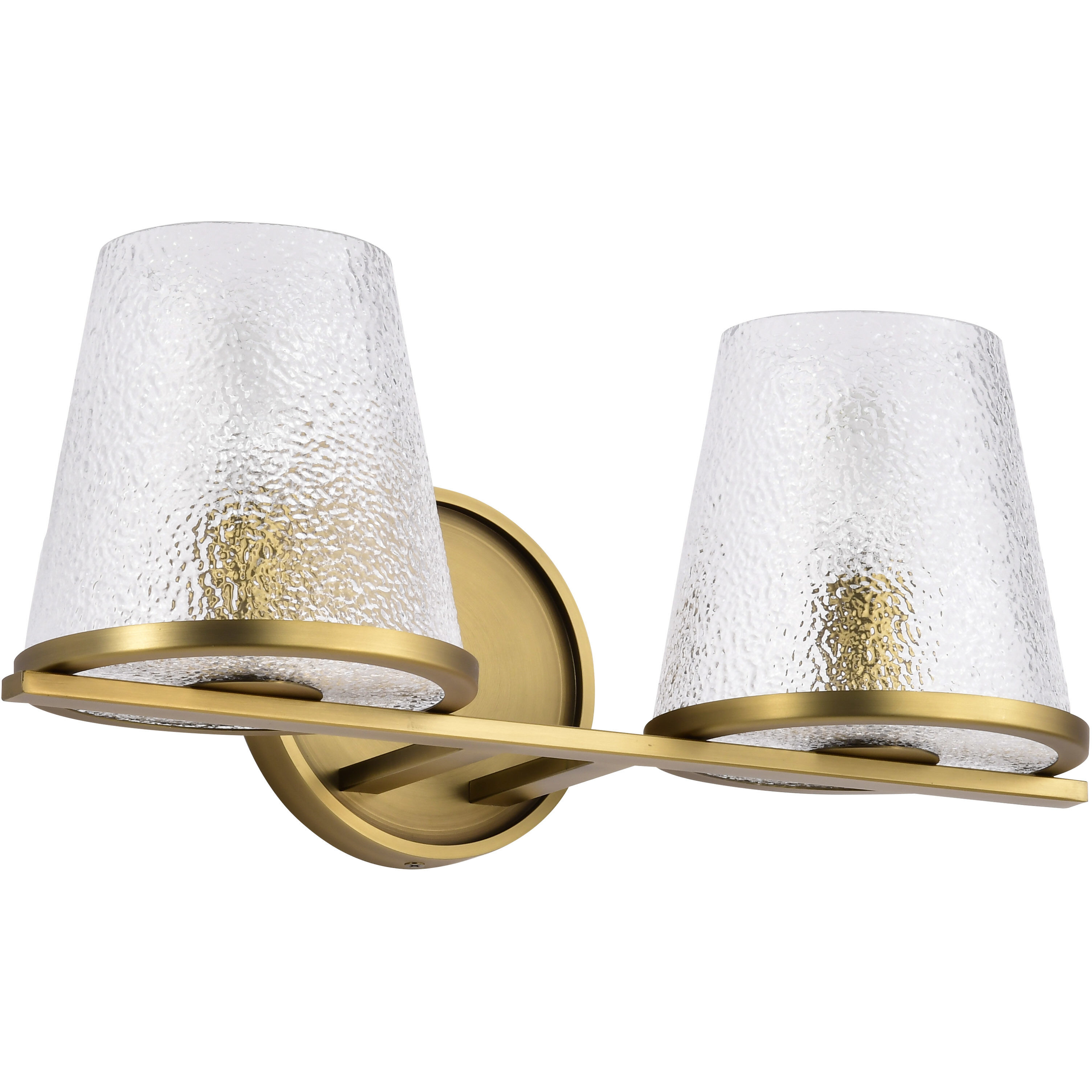 Valentine 16 inch Vintage Brass Vanity Wall Light