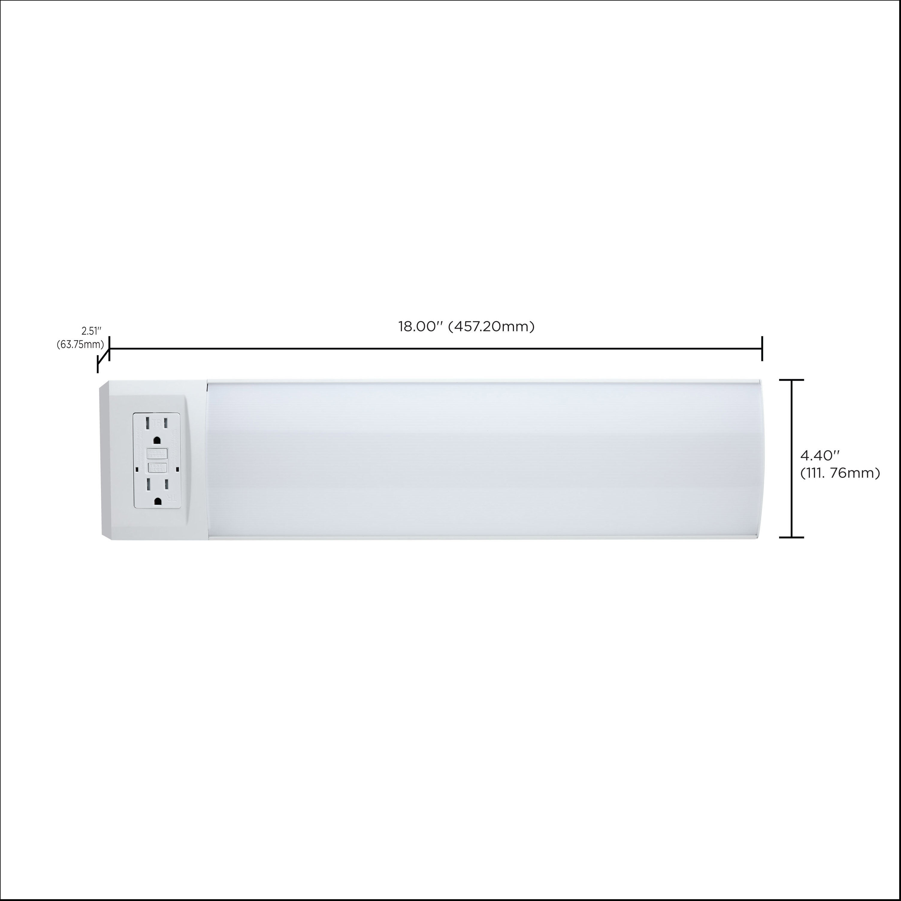 ColorQuick LED 4.4 inch White Linear Strip Ceiling Light