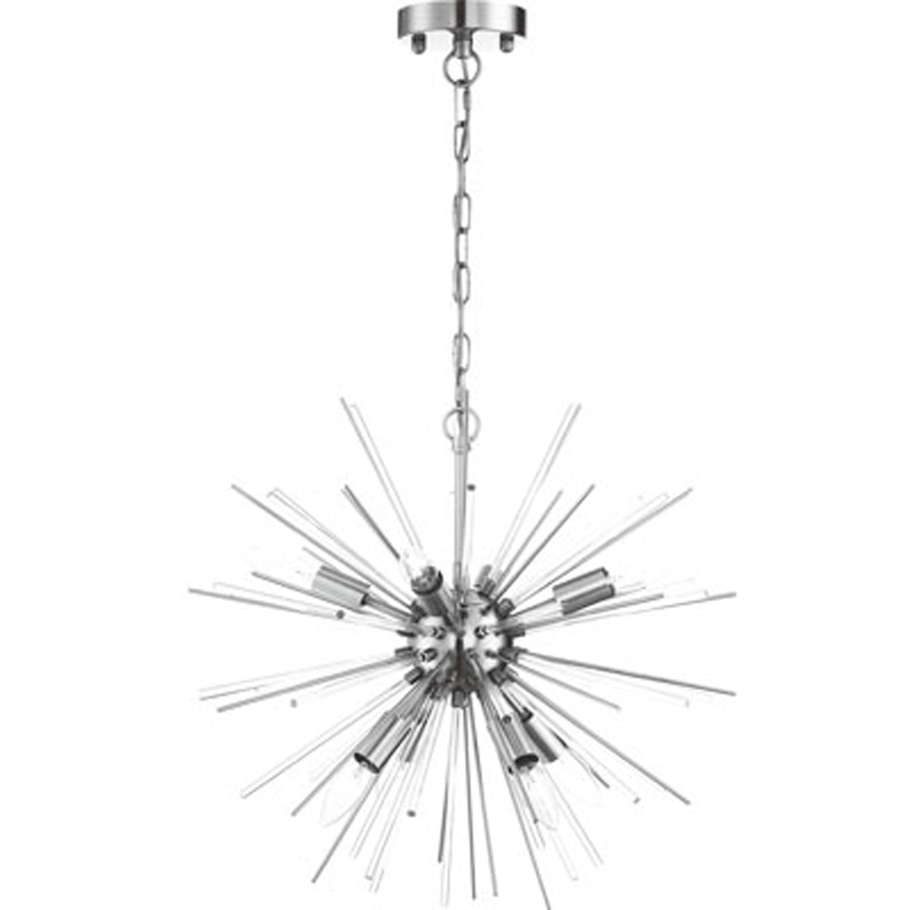 Cirrus 8 Light 19.5 inch Polished Nickel Chandelier Ceiling Light