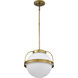 Lakeshore 1 Light 13 inch Natural Brass Pendant Ceiling Light