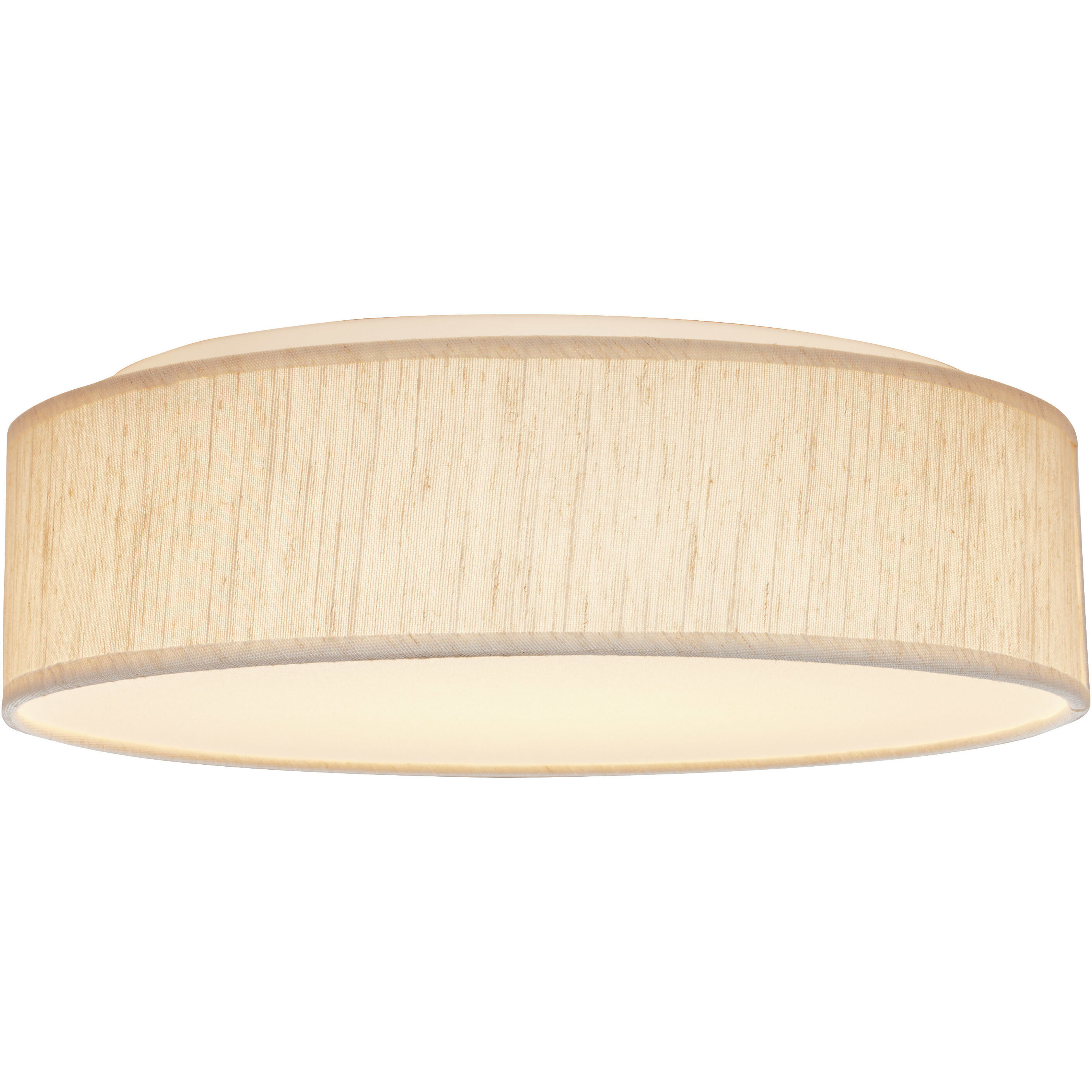 Brentwood LED 15 inch Beige Fabric Flush Mount Ceiling Light