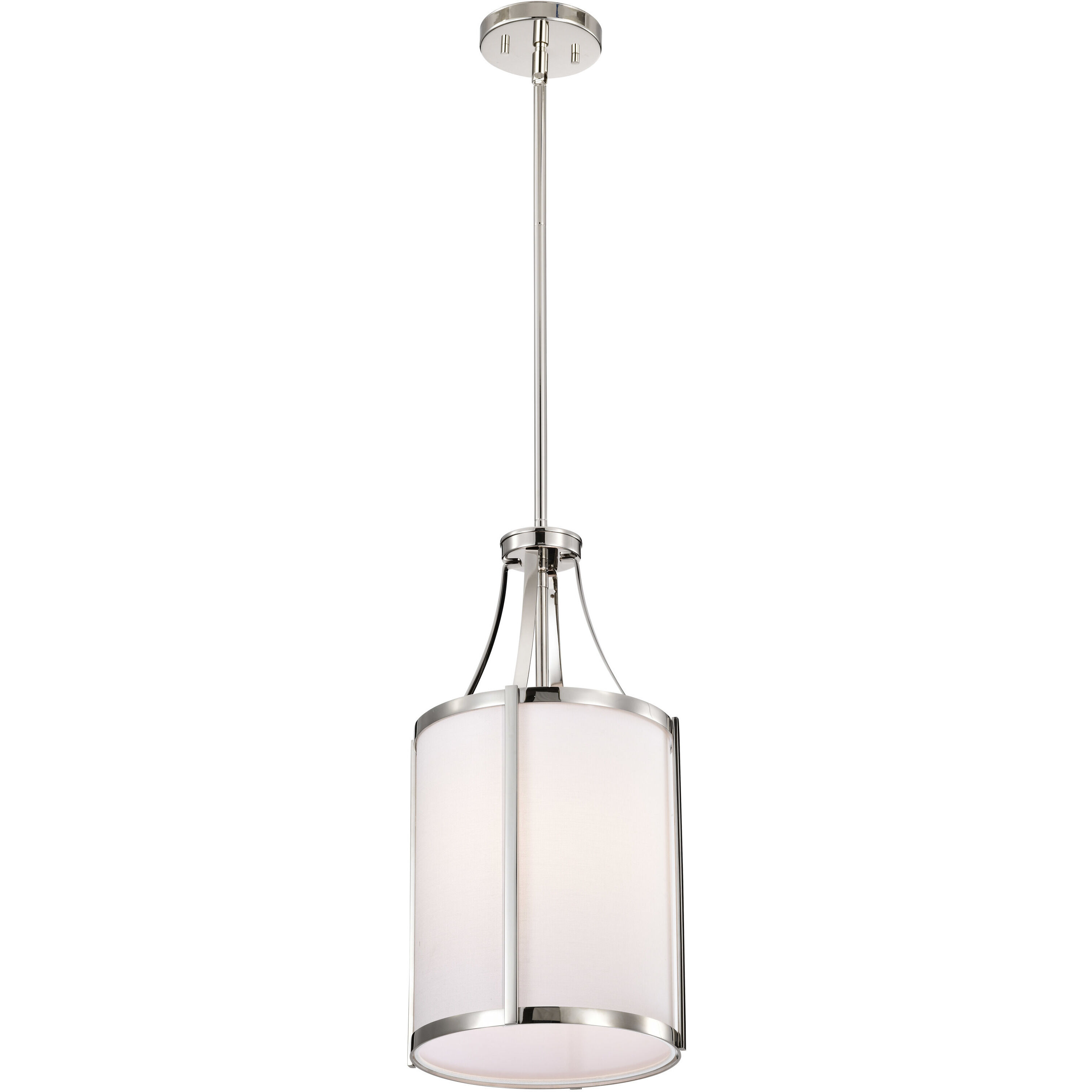 Easton 1 Light 9.75 inch Polished Nickel Pendant Ceiling Light