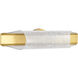 Idris LED 24.5 inch Vintage Brass Vanity Wall Light
