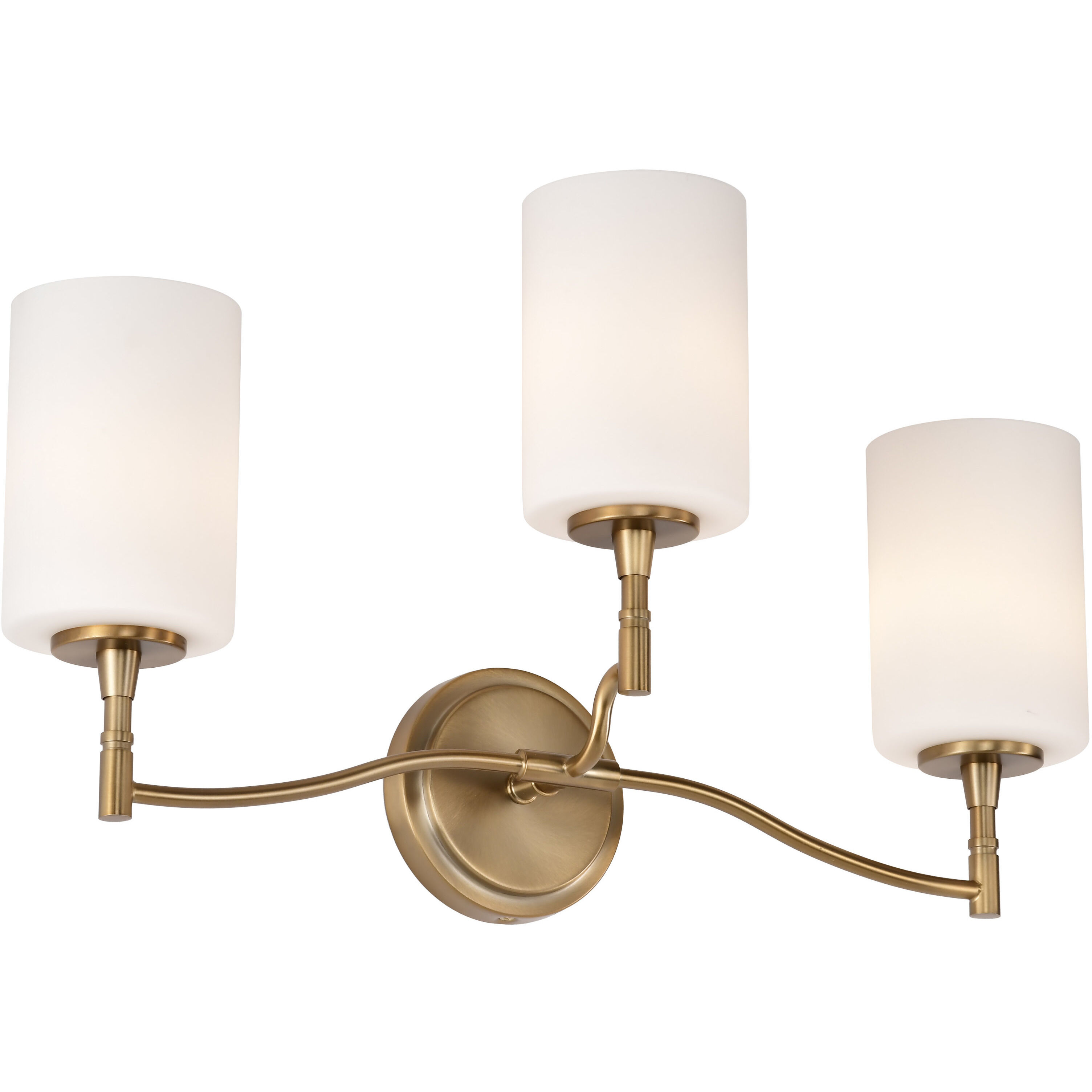 Liam 22 inch Burnished Brass Vanity Wall Light