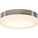 Pi LED 11 inch Brushed Nickel LED Flush Mount Ceiling Light