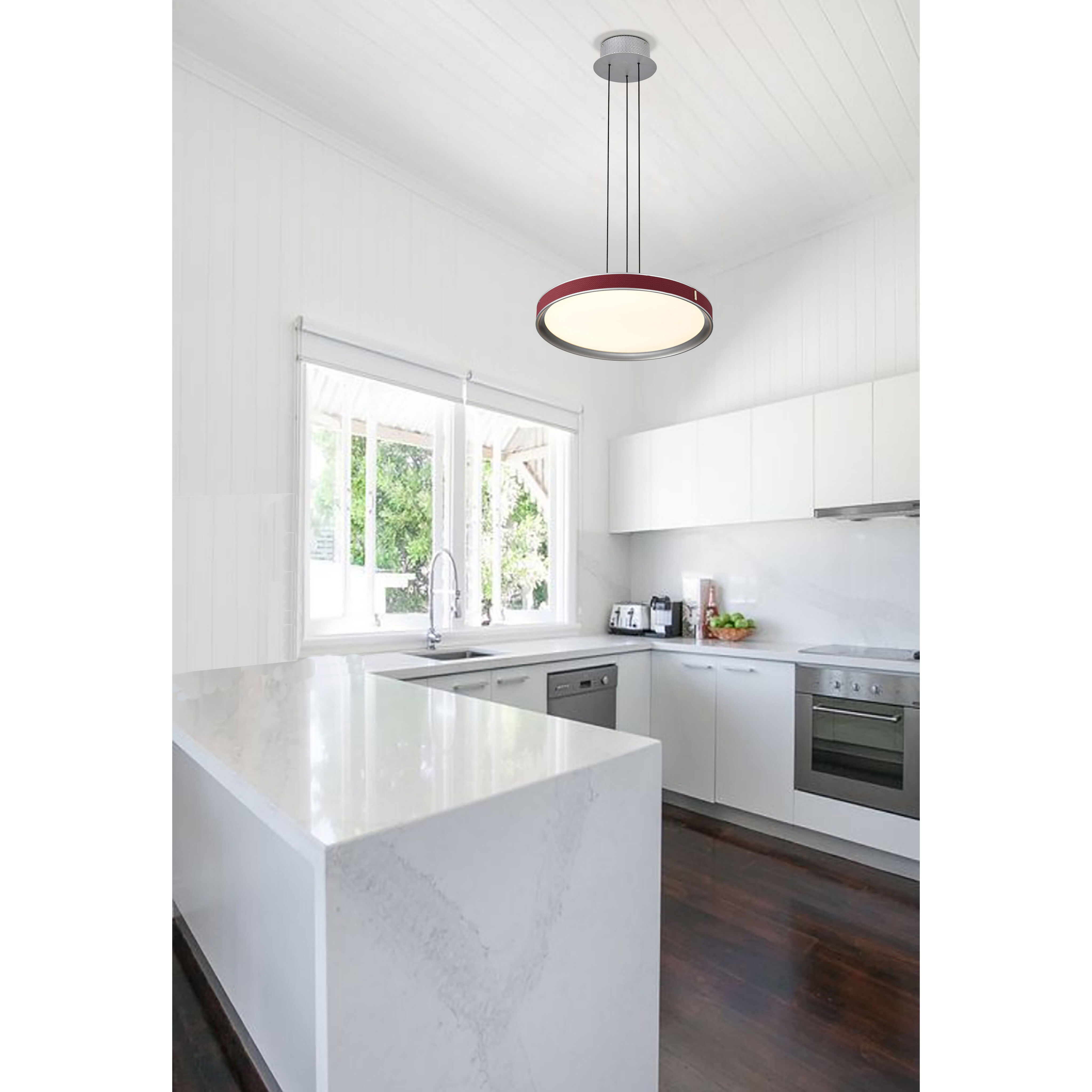 Bandon LED 19.5 inch Gray Pendant Ceiling Light
