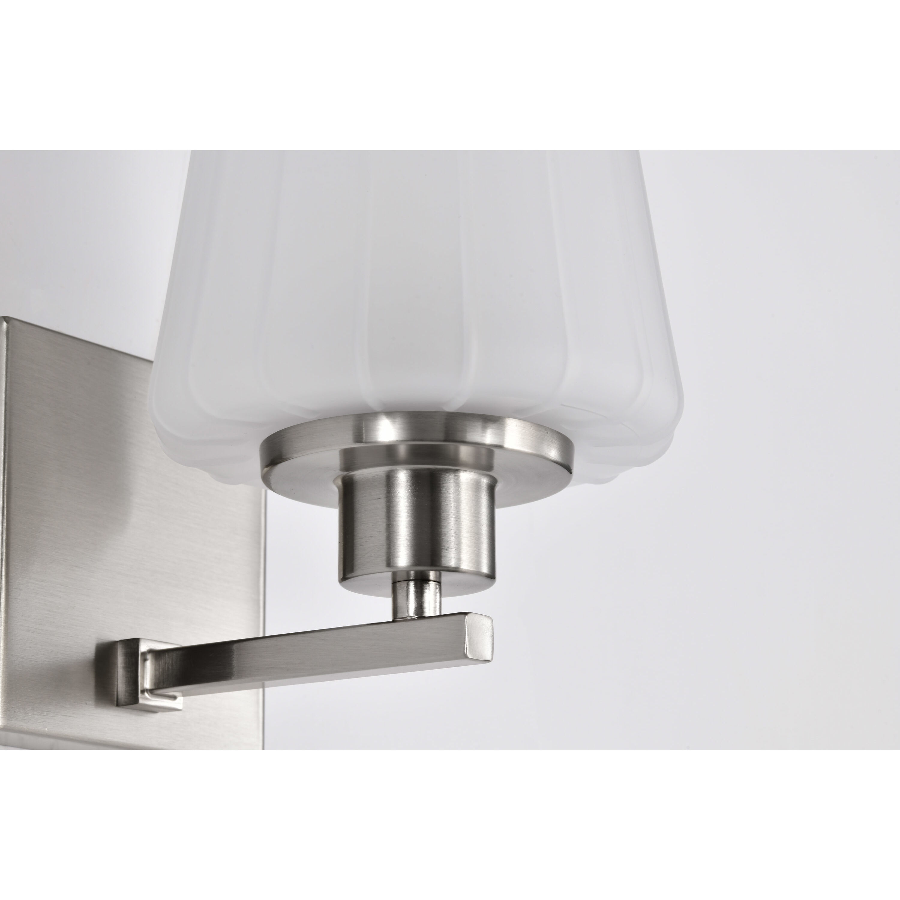 Lune 5.25 inch Brushed Nickel Vanity Wall Light