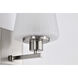 Lune 5.25 inch Brushed Nickel Vanity Wall Light