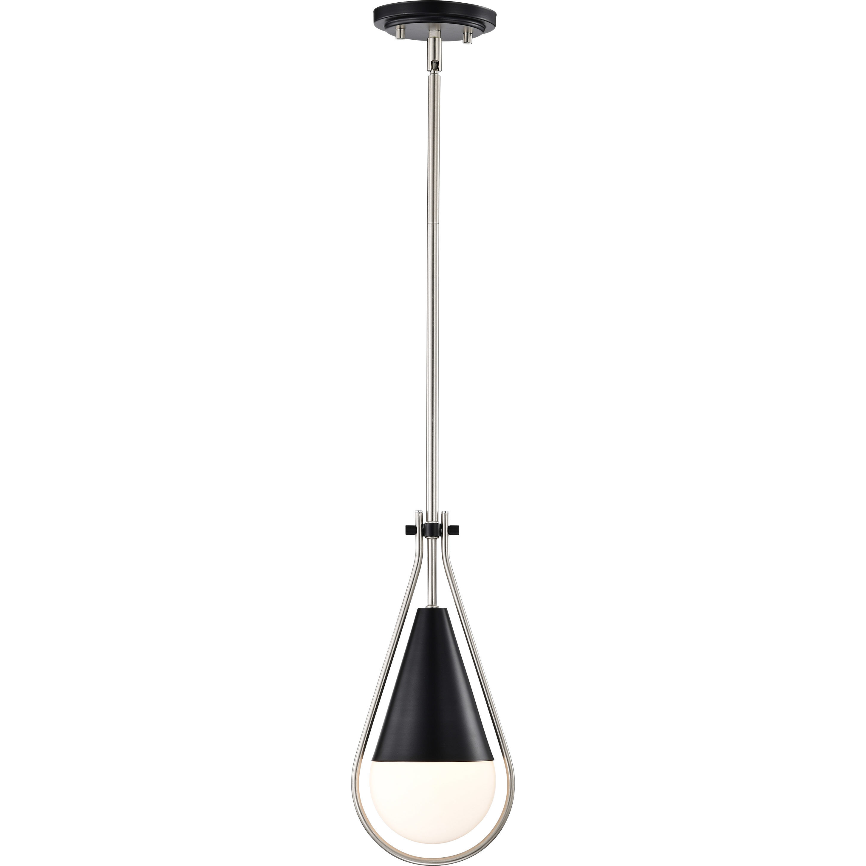 Admiral 1 Light 6.5 inch Matte Black Pendant Ceiling Light