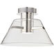 Edmond LED 13.63 inch Polished Nickel Semi Flush Mount Ceiling Light