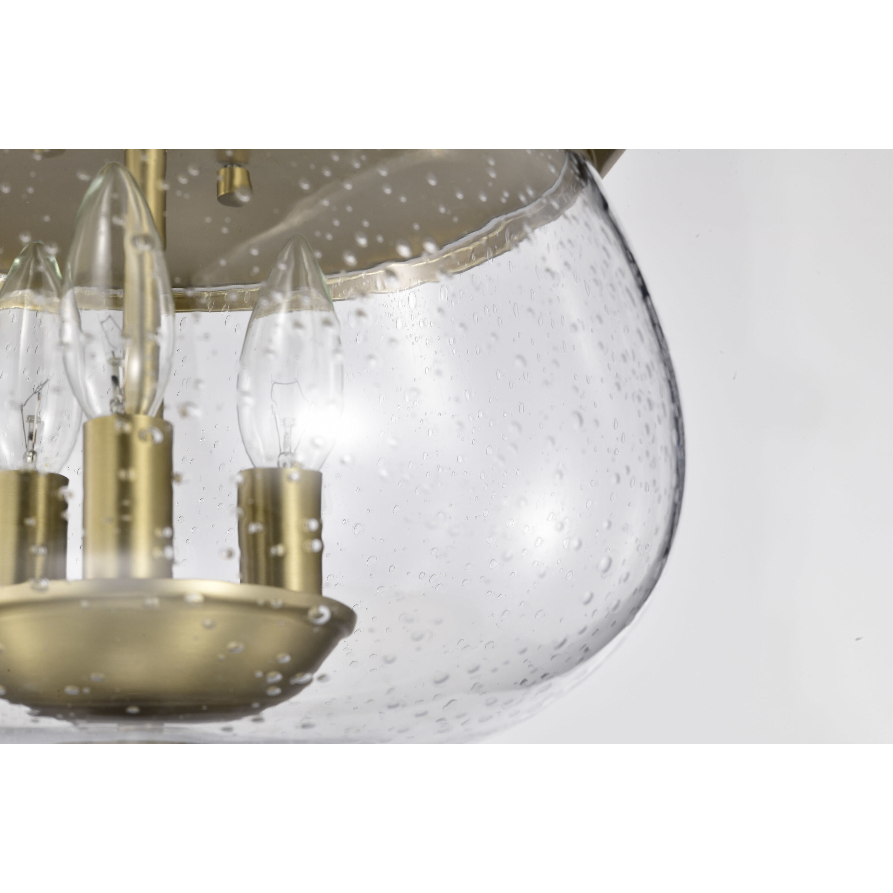 Boliver 3 Light 13.5 inch Vintage Brass Flush Mount Ceiling Light