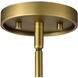 Valentine 16 inch Vintage Brass Pendant Ceiling Light
