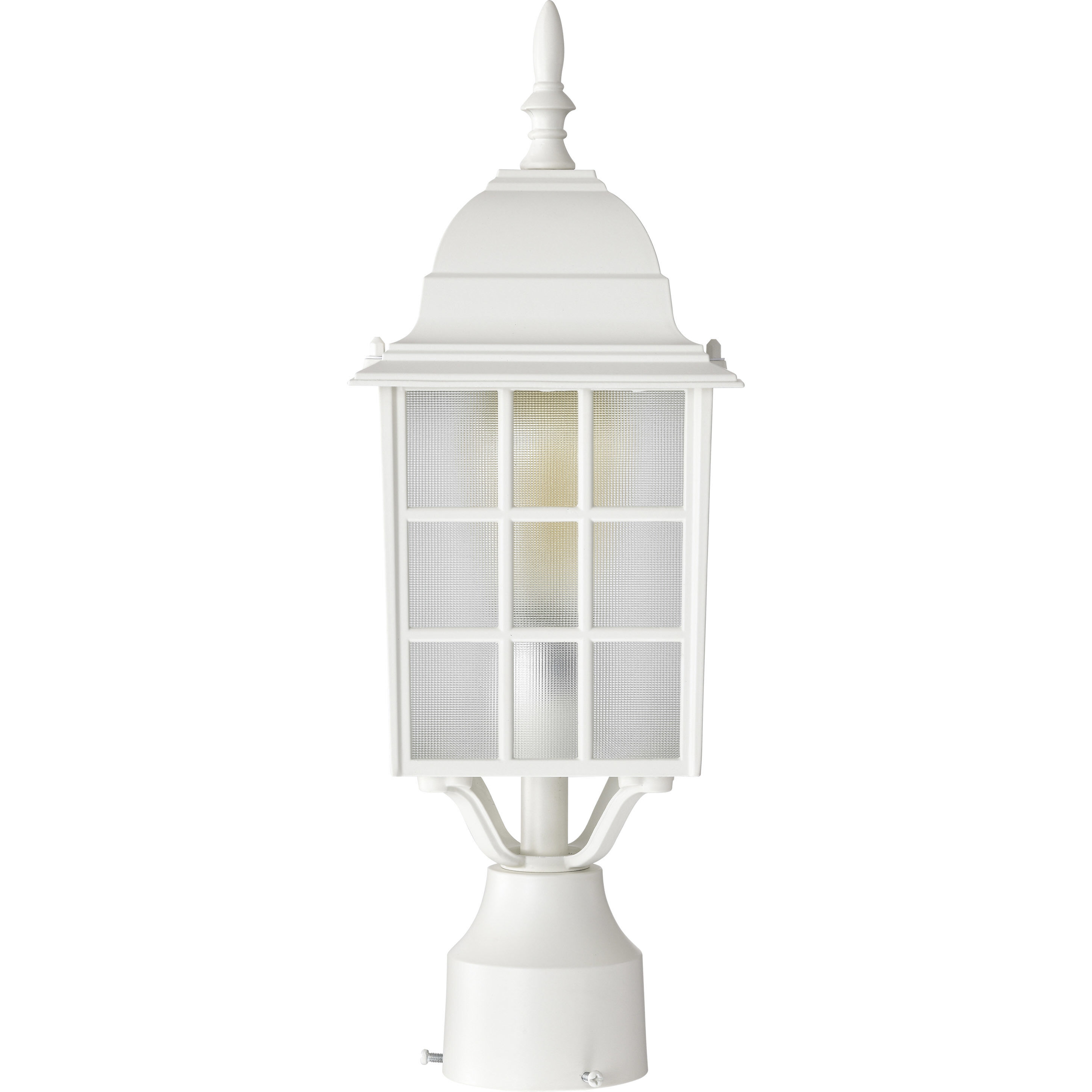 Adams 1 Light 18 inch White Outdoor Post Light