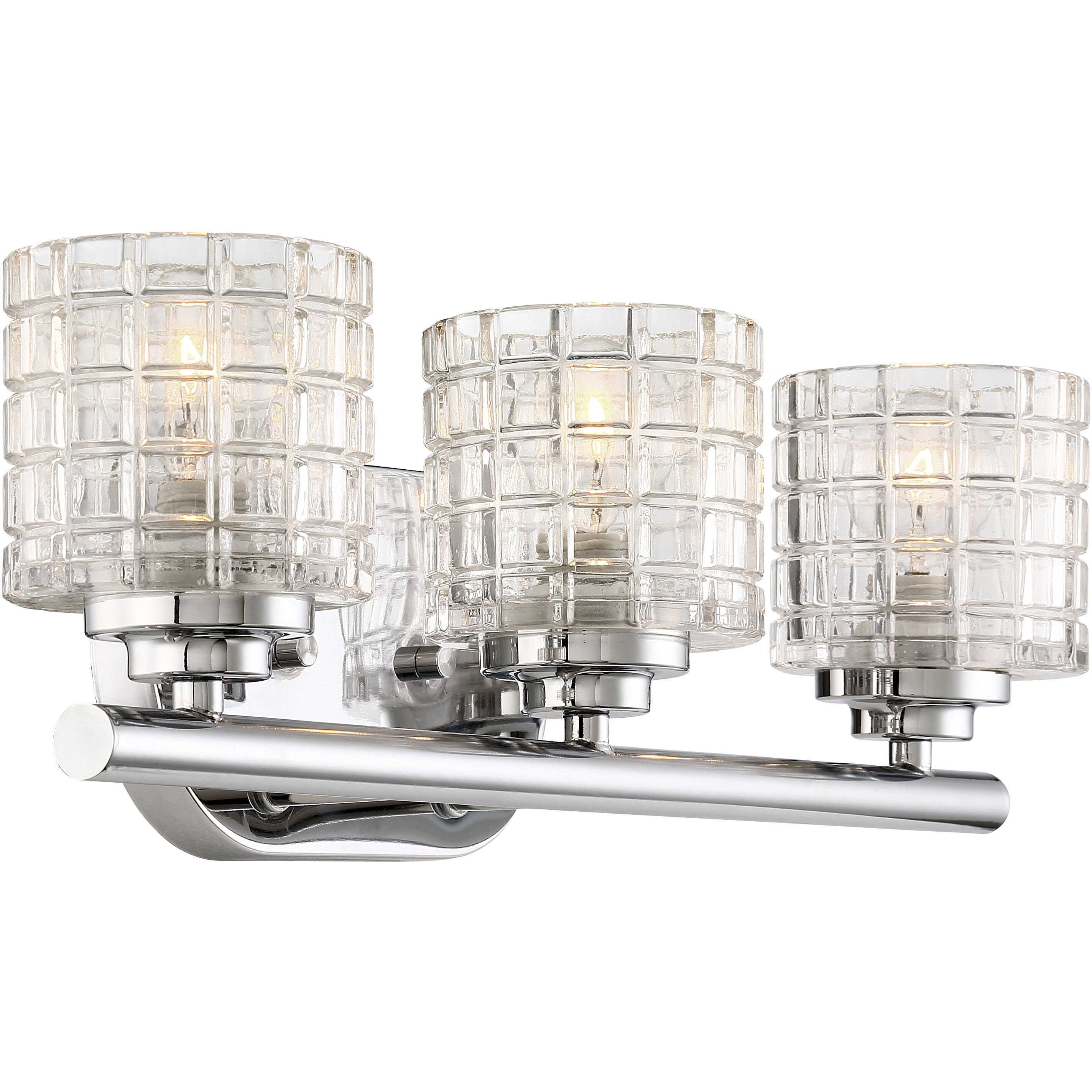 Votive 3 Light 17.88 inch Polished Nickel Vanity Light Wall Light