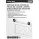 Running Man LED 14.84 inch White Exit & Emergency Ceiling Light