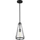 Valentine 8 inch Black Pendant Ceiling Light