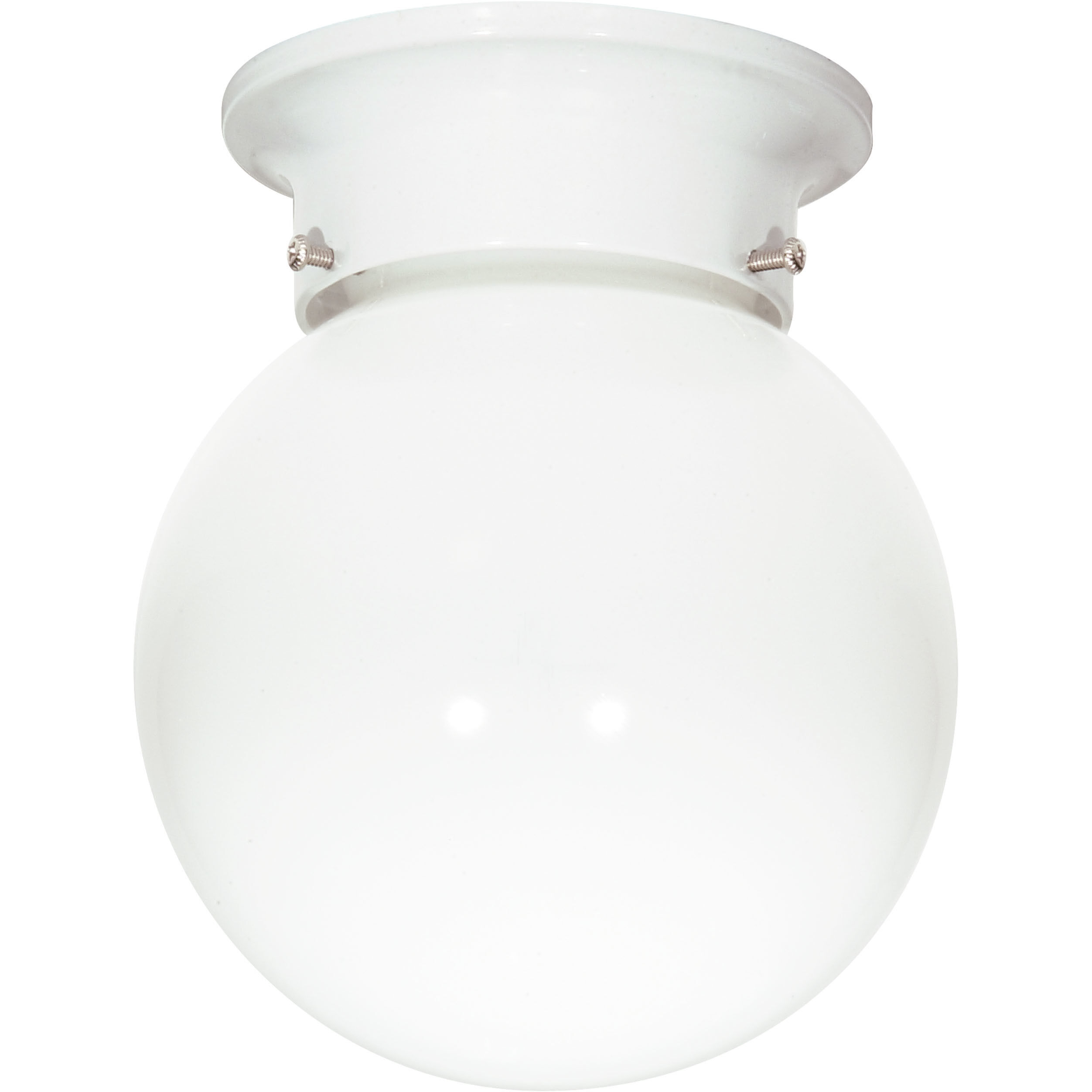 Brentwood 1 Light 6 inch White Outdoor Semi Flush Mount