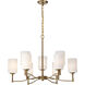 Liam 30 inch Burnished Brass Chandelier Ceiling Light