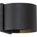 Lightgate LED 6 inch Matte Black Wall Sconce Wall Light