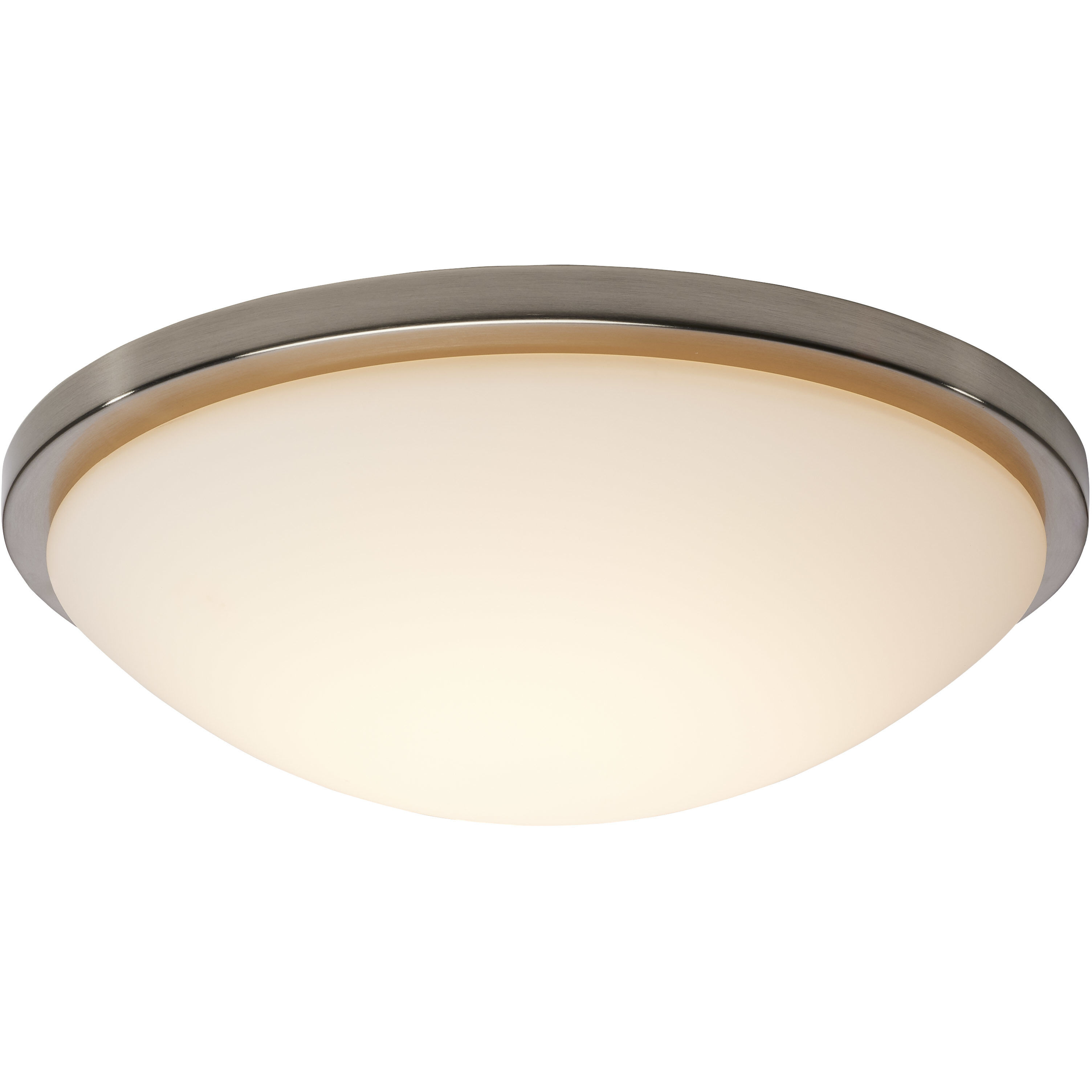 Button LED 17 inch Brushed Nickel LED Flush Mount Ceiling Light