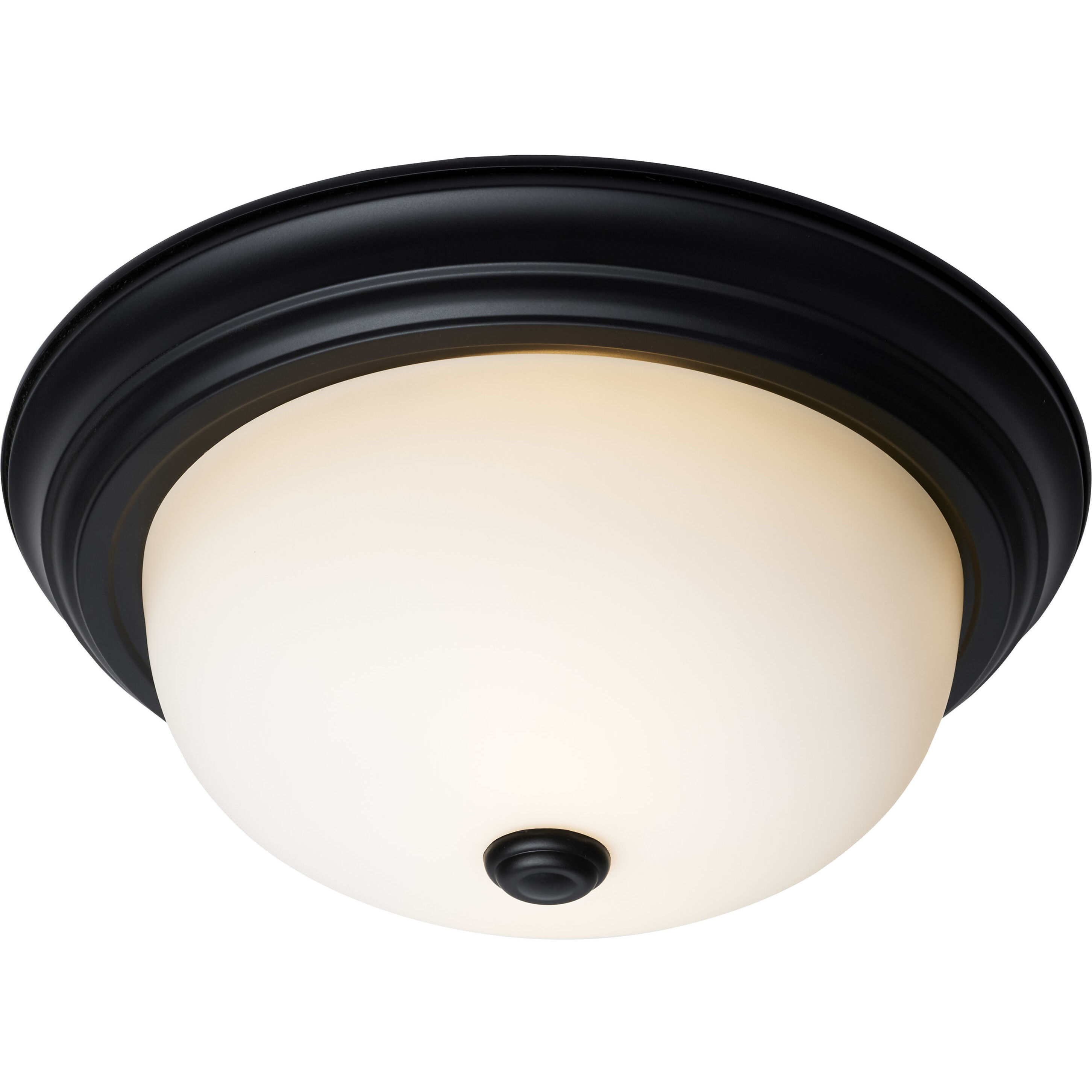 Brentwood 2 Light 13.25 inch Matte Black Flush Mount Ceiling Light