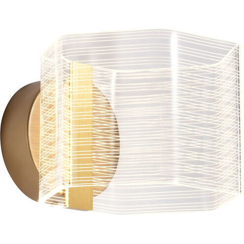 Kenzo LED 7.63 inch Polished Anodized Bronze Vanity Wall Light