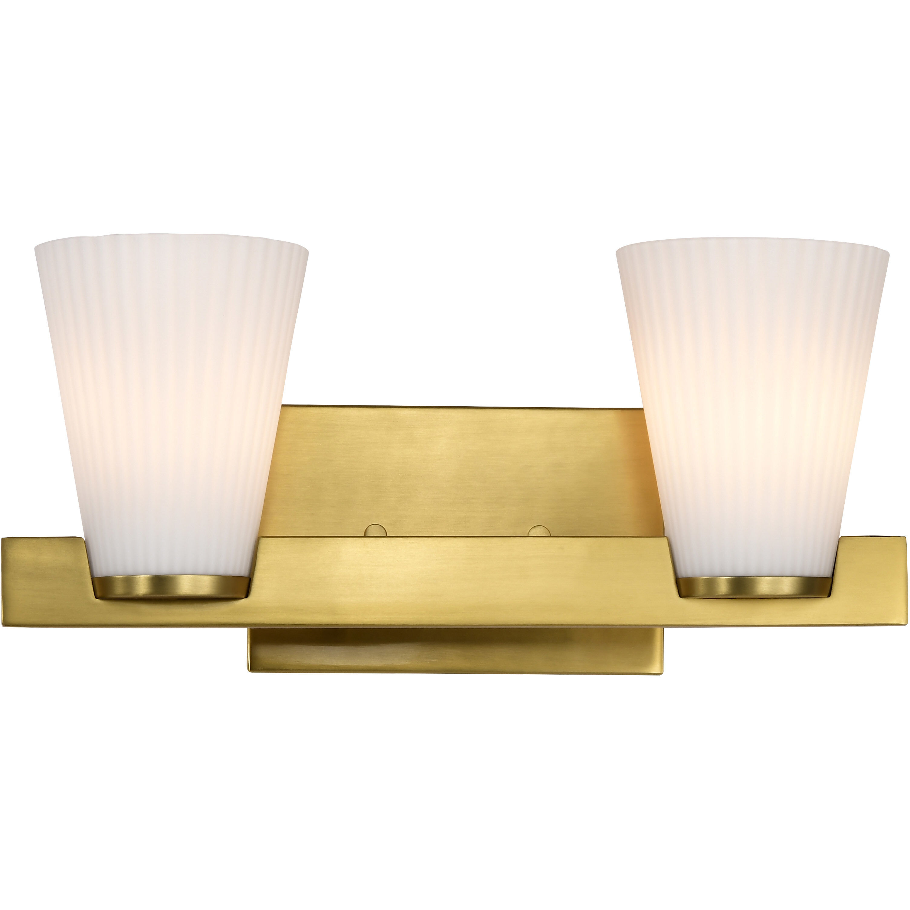 Royale 14.63 inch Burnished Brass Vanity Wall Light