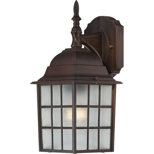 Adams 1 Light 14 inch Rustic Bronze Outdoor Wall Lantern