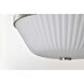 Royale 16 inch Brushed Nickel Flush Mount Ceiling Light