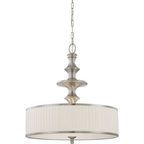 Candice 3 Light 24 inch Brushed Nickel Pendant Ceiling Light