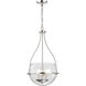 Amado 3 Light 14 inch Polished Nickel Pendant Ceiling Light