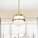 Lakeshore 1 Light 10 inch Natural Brass Pendant Ceiling Light