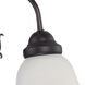 Ballerina 3 Light 20 inch Mahogany Bronze Chandelier Ceiling Light