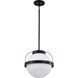 Lakeshore 1 Light 18 inch Matte Black Pendant Ceiling Light