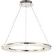 Nova LED 22.88 inch Polished Nickel Pendant Ceiling Light