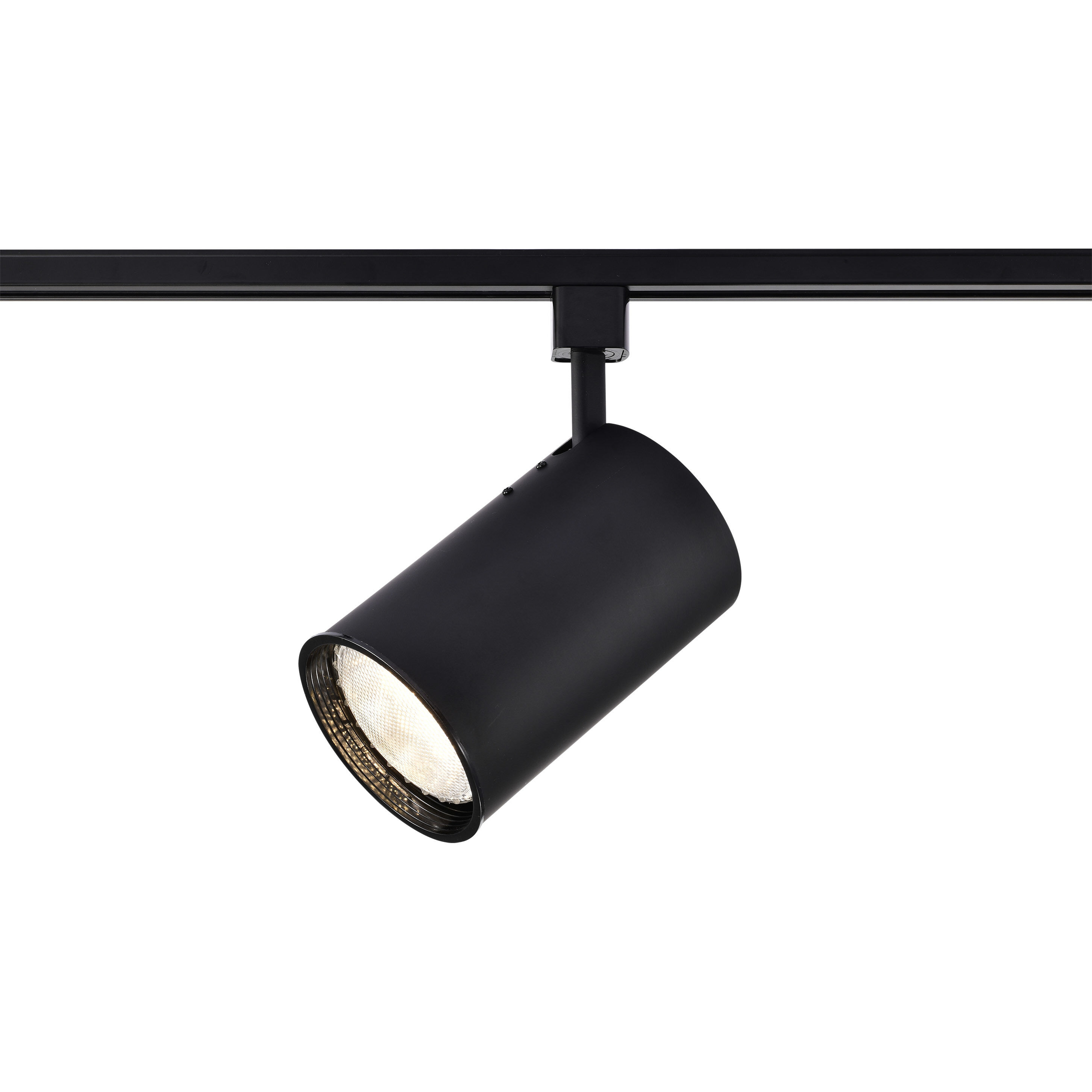 Nuvo Lighting 1 Light R30 Track Head Straight Cylinder Black TH203