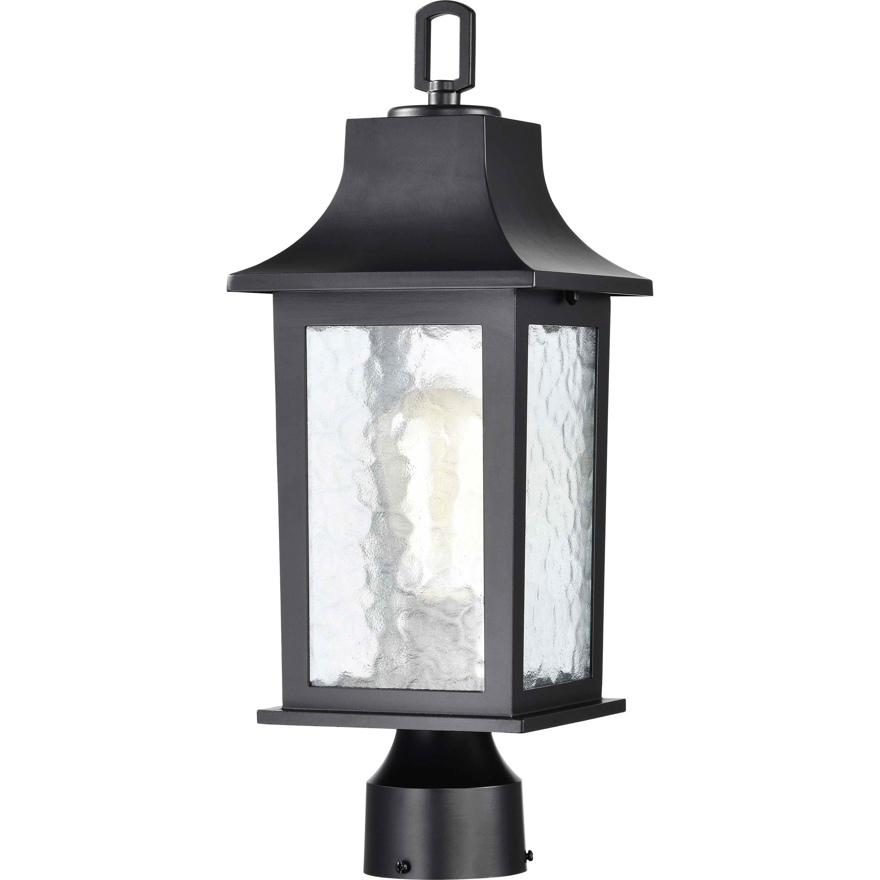 Stillwell 17 inch Matte Black Post Lantern