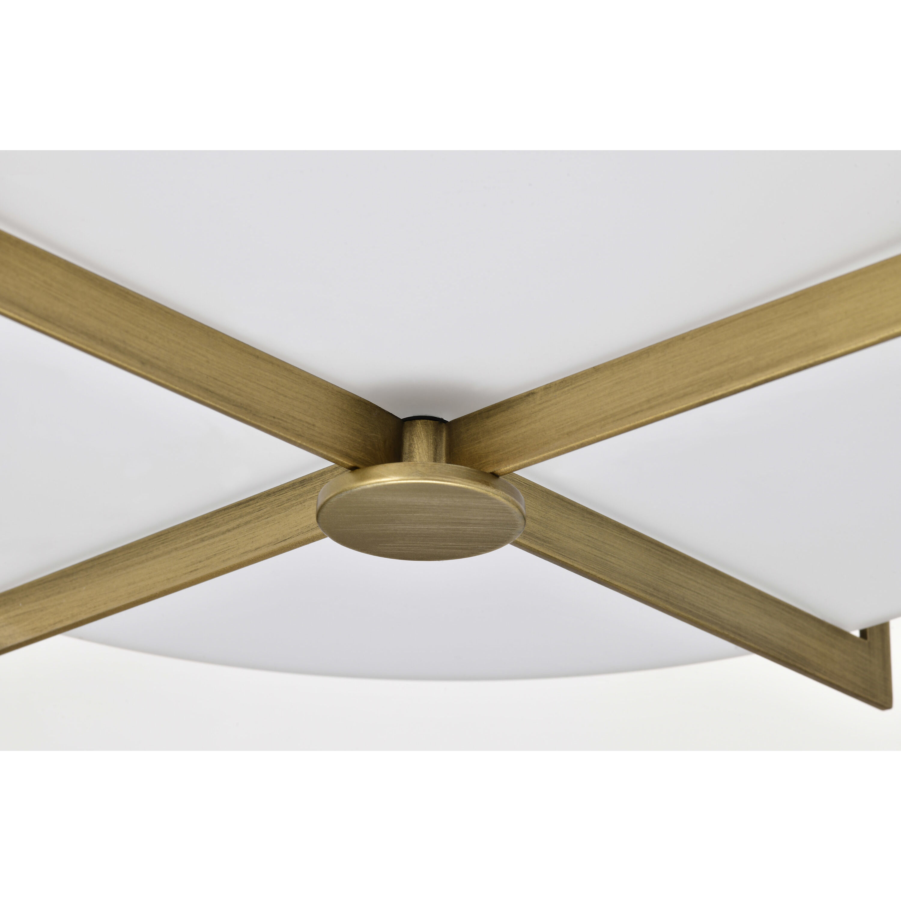 Roselle 14.38 inch Natural Brass Flush Mount Ceiling Light