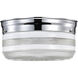 Brentwood 2 Light 10 inch Polished Chrome Flush Mount Ceiling Light