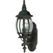Central Park 1 Light 20 inch Textured Black Outdoor Wall Lantern