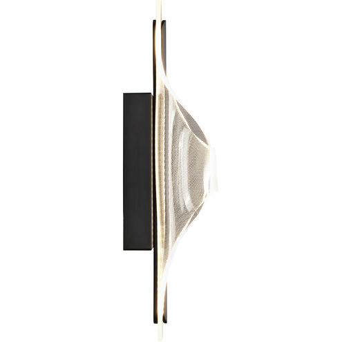 Geneva LED 6.25 inch Matte Black Vanity Light Wall Light