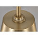 Alexis 1 Light 11 inch Burnished Brass and Gold Pendant Ceiling Light