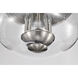 Boliver 3 Light 13.5 inch Brushed Nickel Flush Mount Ceiling Light