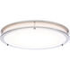 Glamour LED 16.93 inch Brushed Nickel Flush Mount Ceiling Light