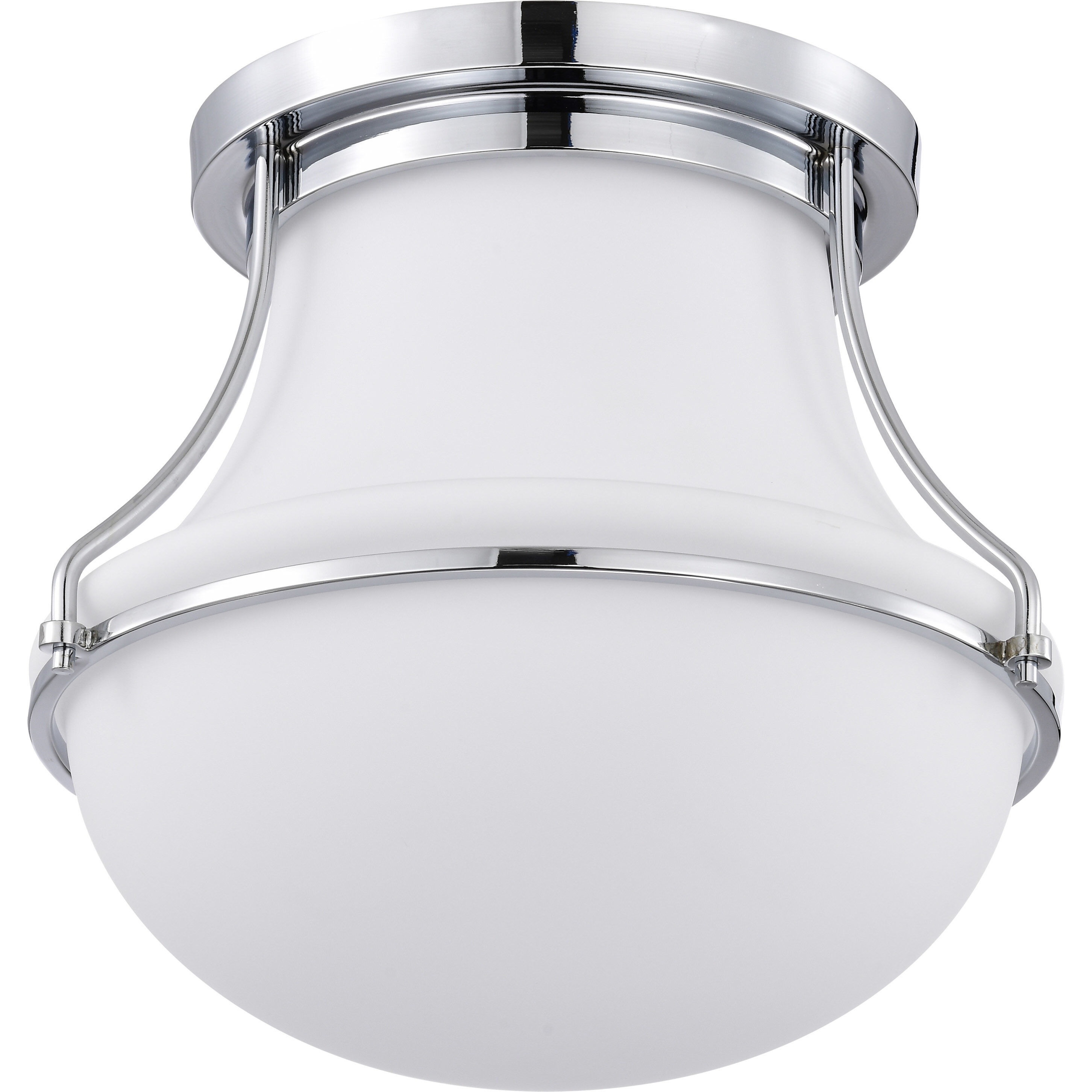 Valdora 1 Light 14 inch Polished Nickel Flush Mount Ceiling Light
