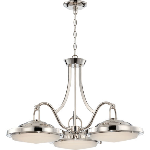 Sawyer LED 29 inch Polished Nickel Pendant Ceiling Light