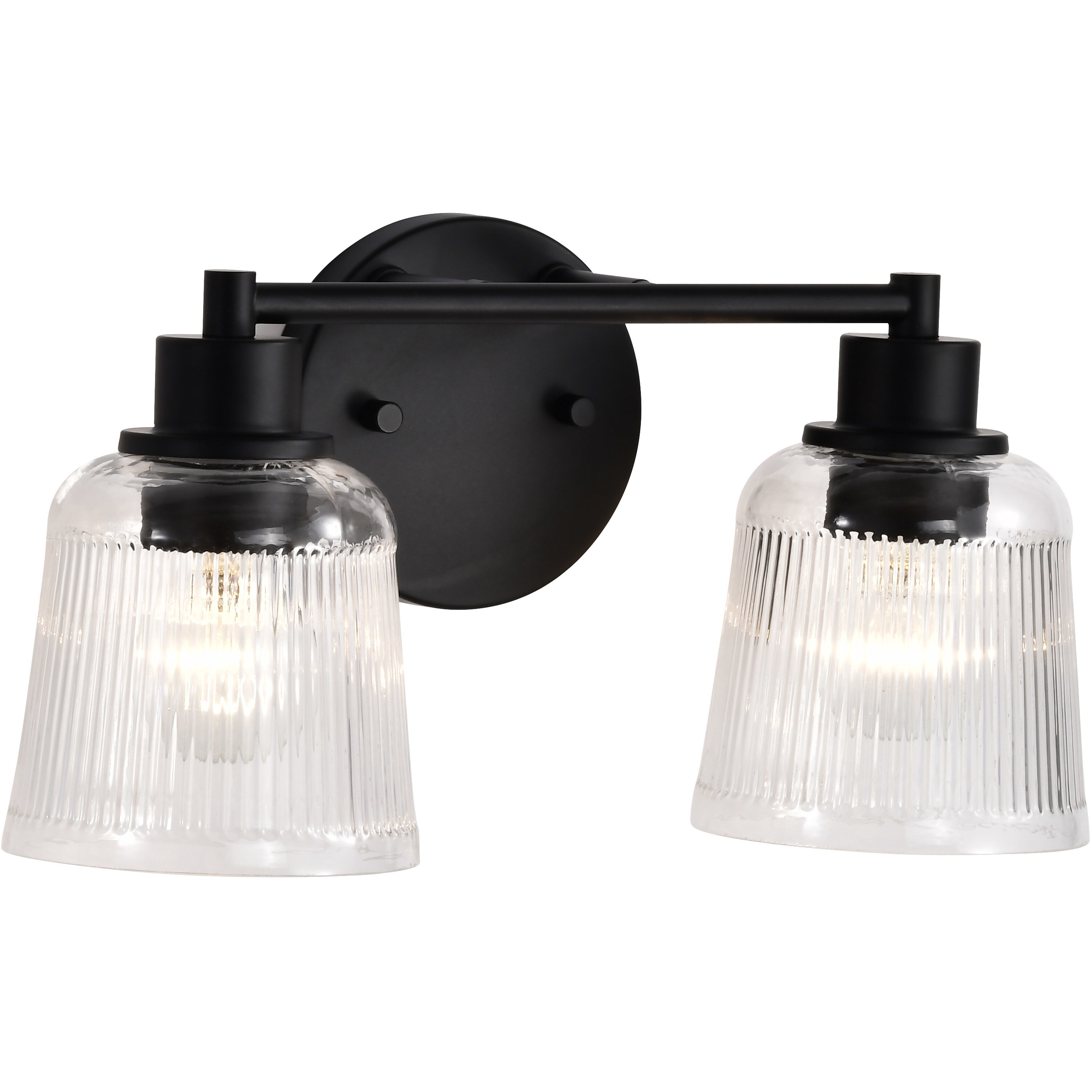 Grayson 14.5 inch Matte Black Vanity Wall Light