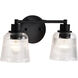 Grayson 14.5 inch Matte Black Vanity Wall Light