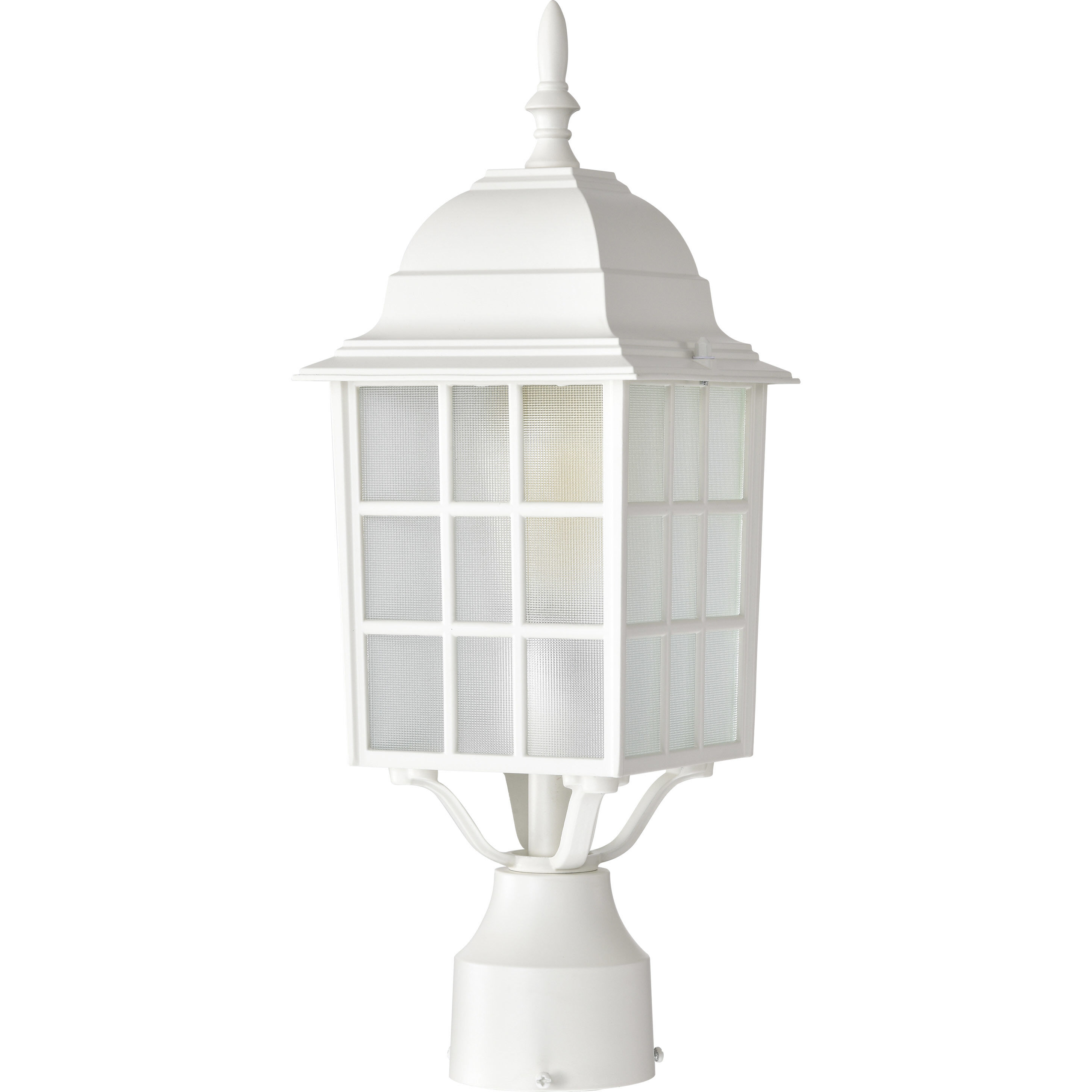 Adams 1 Light 18 inch White Outdoor Post Light